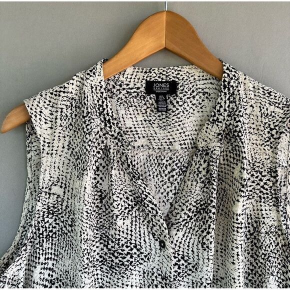 🎉5 for $45 🎉 Jones New York Top Blouse Shirt Size L - Picture 3 of 8